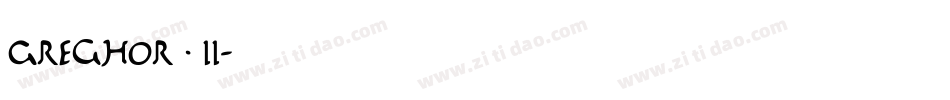 Greghor II字体转换